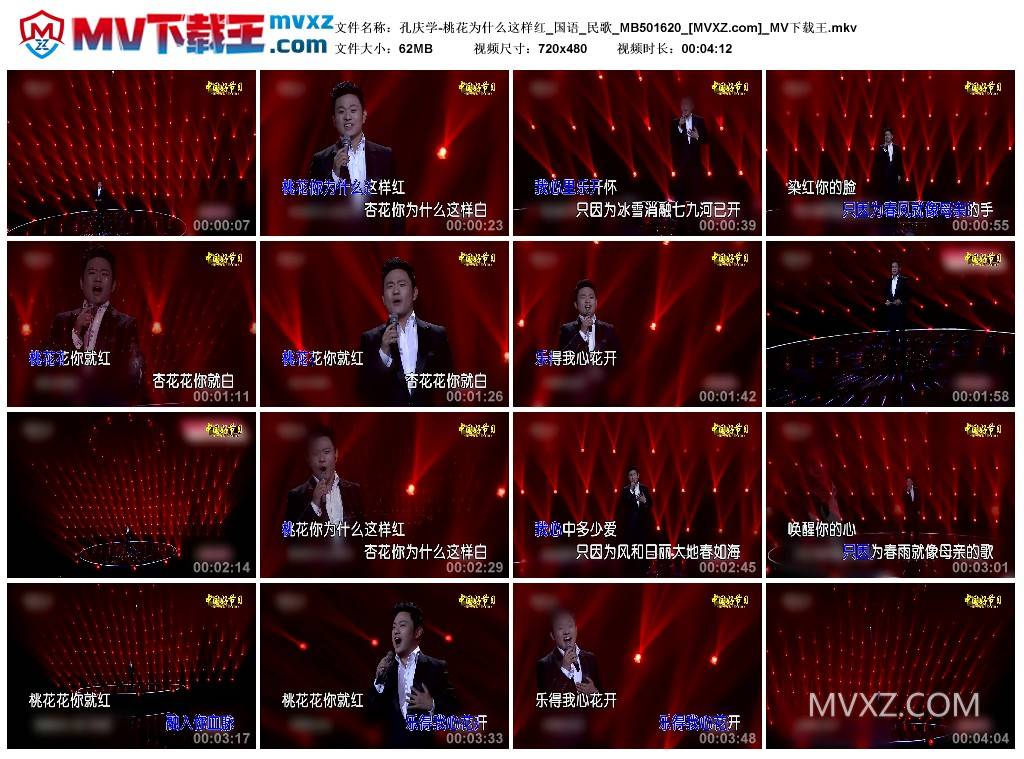 孔庆学-桃花为什么这样红_国语_民歌_MB501620